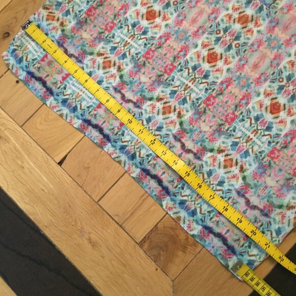 CHARLIE B Flowy Colourful Tribal Boho Tunic Popover Top - Picture 14 of 16